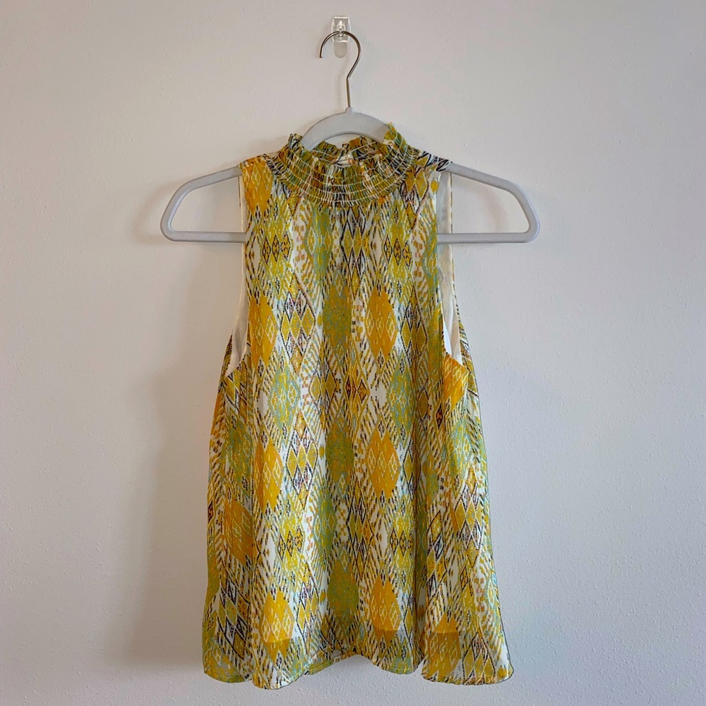 Veronica M. Yellow Halter Tank Top